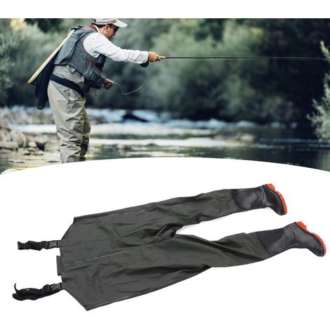 Cuissardes pour homme, pantalon de pluie, pantalon imperméable, pantalon de pêche, vert, taille 43 (1/5)