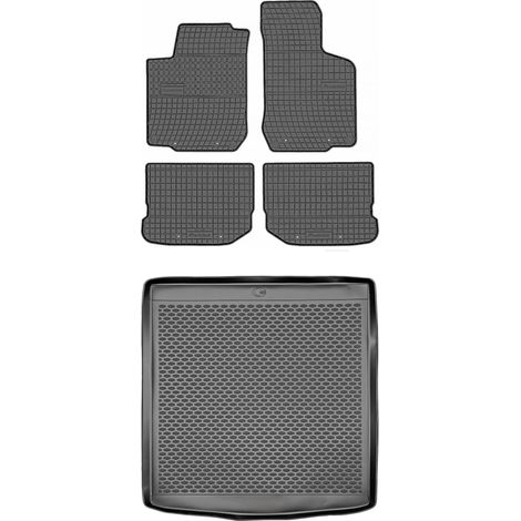SET di tappetini in gomma per auto e tappetino per bagagliaio per Skoda Octavia I Liftback dal 1996 al 2010 (1/5)
