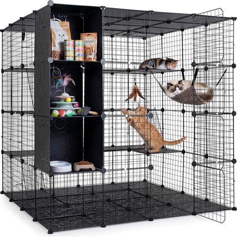 COSTWAY Gabbia per Gatti e Cani in Metallo (1/5)