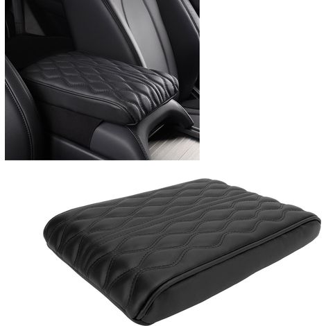 Universeller Bezug für die Mittelarmlehne im Auto, Lederbezug geeignet für SUVs/LKWs/PKWs, schwarz. (1/5)