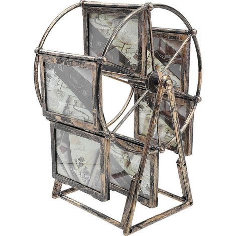 Présentoir à photos fait maison, cadre photo rotatif en forme de grande roue, figurine de grande roue (1/5)