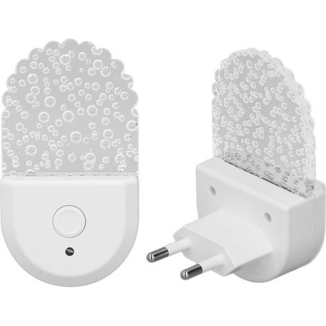 Color-changing night light, 2 pieces, RGB LED lamp with sensor, for bedroom, bathroom, EU 220V (1/5)