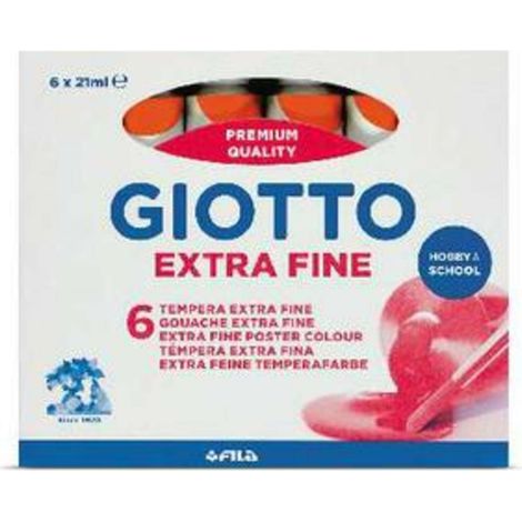 Tempera Giotto Tubo 7 Arancione 05 X6