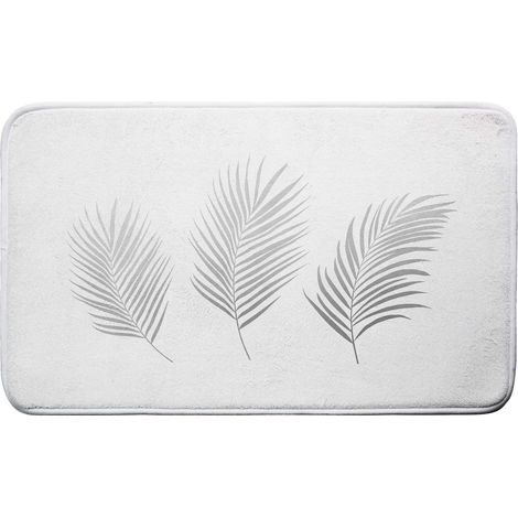 Tapis de bain Orbelles Blanc argent (1/2)