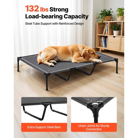 Lit Surélevé pour Chiens Chats Lit de Camp pour Animaux de (1/5)