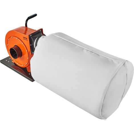 Collecteur de poussière, débit d'air 1HP 460 CFM, sac de collecte de poussière 80 L, filtration de sac 2,5 μm, conteneur de poussière de bois mobile d'atelier industriel avec poignée et roues (1/5)