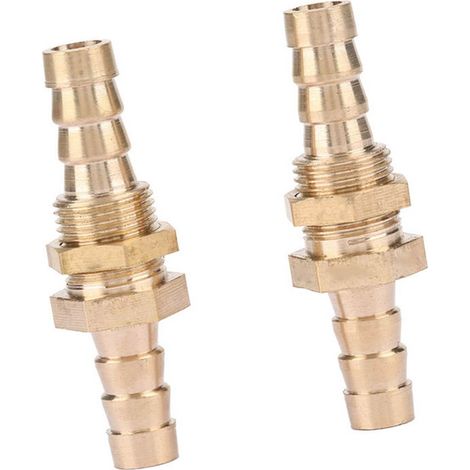 2 adaptateurs de raccord de tuyau/tube en laiton (6 mm) (1/5)