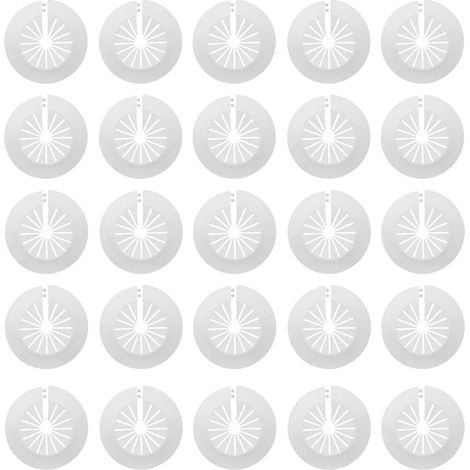 30 Pcs Radiateurs De Tuyau En Plastique Cache Tuyau Radiateur Rosaces Simples Rosace Radiateur Cache Tuyau Manchons De Tuyaux Pour Les Tuyaux De 14-29 Mm(Blanc) (1/5)