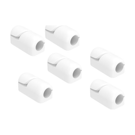 Lot de 20 clips de rangement pour câbles, en silicone auto-adhésif, pour câbles de charge USB, câbles d'alimentation, câbles de souris, câbles d'ordinateur, câbles de bureau et câbles domestiques. (1/5)