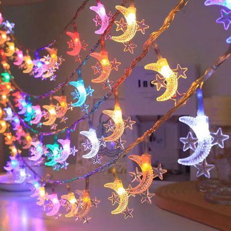 Solar-LED-Lichterkette 7 m, 50 LEDs, 8 blinkende Mehrfarben-Modi, Außendekoration für Camping, Weihnachten und Feiertage-lsw