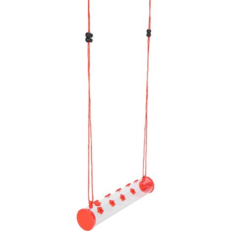 30 cm / 11,8 Zoll röhrenförmiger Vogelfutterspender, transparent, horizontal hängend, Kolibri-Futterspender (1/5)