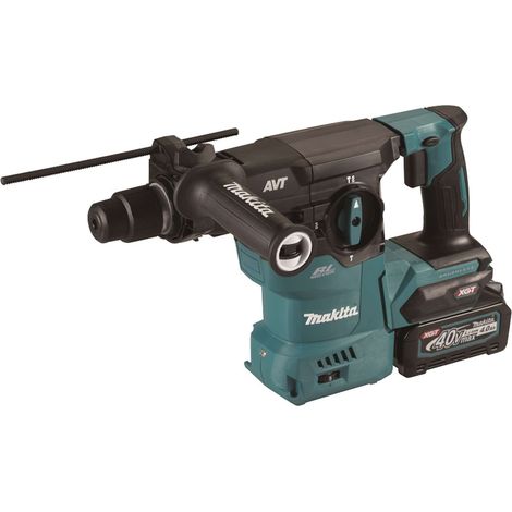 Makita Outillage - Marteau combiné sans fil 40 V, 2 batteries Li-ion XGT 4,0 Ah, chargeur HR008GM203 (1/2)