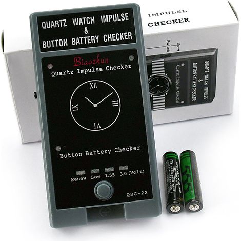 Testeur de Piles Bouton et Mouvement Quartz avec Fonction Mesure Bobine IC, Outil de Diagnostic Horloger (1/5)