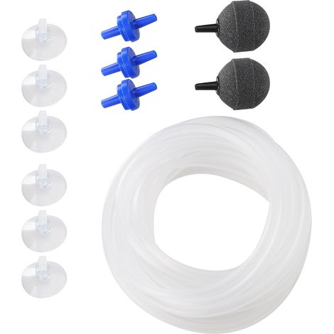 Accessoires pour pompe à oxygène : clapet anti-retour, tuyau d'air, diffuseur d'air, kit d'aération pour aquarium (1/5)