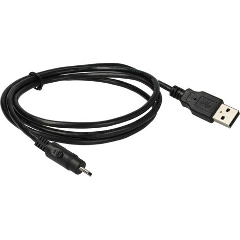 vhbw USB Datenkabel Ladekabel kompatibel mit Cowon iAudio i9 MP3 Player Schwarz, 100 cm