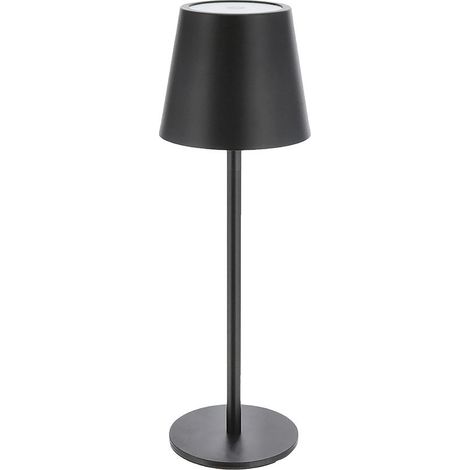 Lámpara LED de Mesa 36 cm Recargable Touch 2W Luz Regulable 3000K-6000K USB Color: Negro (1/4)