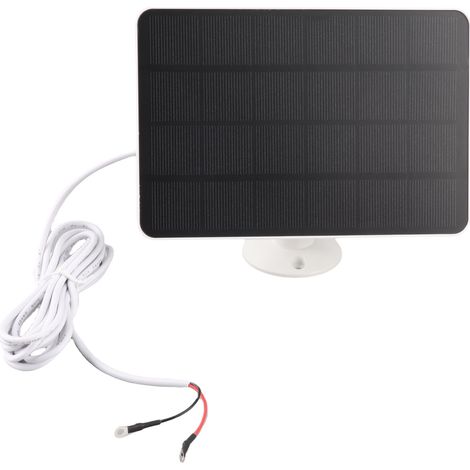 Chargeur solaire pour sonnette vidéo 10 W avec panneau de chargement solaire, compatible avec les sonnettes vidéo 2K et 3. (1/5)