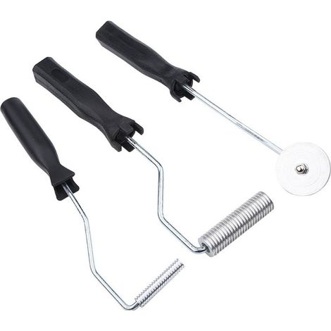 3pcs Rouleau Débulleur, Bulle Paddle Outil, Fibre de Verre d’Alliage d’Aluminium, kit pour Moule, Résine, Composite (1/5)