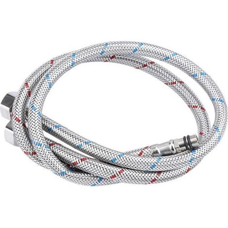 2pcs tuyau d\'alimentation flexible en eau connecteur de robinet en acier inoxydable chaud froid (EU G3 - 8) -CYA (1/3)