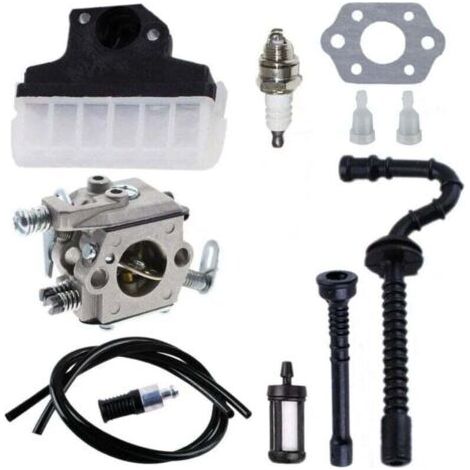 Carburateur + filtre à air + bougie d'allumage + conduite d'essence/d'huile pour tronçonneuses STIHL 021 023 025 MS210 MS230 MS250