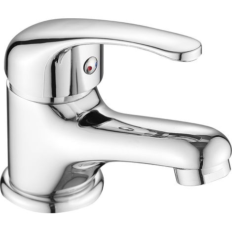 Rubinetto lavabo da appoggio cromato Kuchinox Pedro con tappo