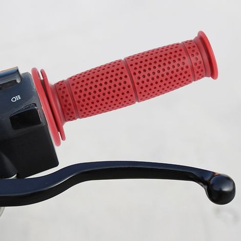 rote TPU-Motorrad-/Fahrradgriffe, 22 mm, rutschfeste Lenkergriffe (1/5)