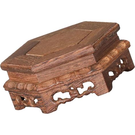 Pedestal para jarrones, soporte de exhibición hecho a mano, base de soporte para plantas, soporte de exhibición para flores y objetos delicados.
