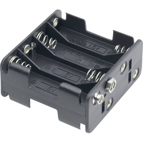 Support de pile 8x LR6 (AA) Goobay 12470 raccordement par empreinte pile 9V (L x l x H) 63 x 58 x 29.5 mm X93870 (1/3)