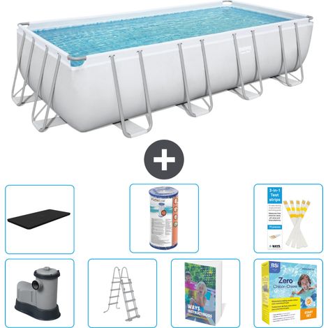 Bestway Power Steel Rechteckig - 549x274x122 cm - 8-teilig S572