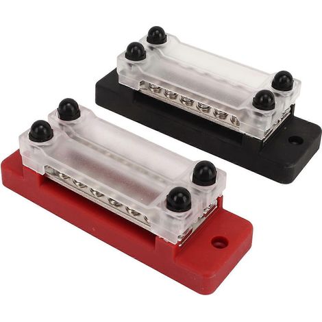 Stromverteilerblock mit Edelstahl-Anschlussklemmen für Auto, Boot