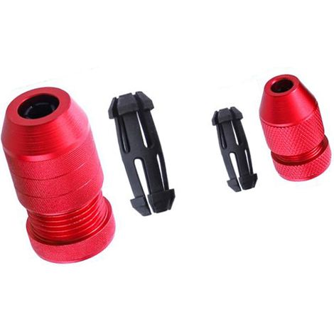 Ensemble de 2 butées de profondeur de perçage métriques 2‑Butée de foret réglable en alliage d'aluminium de 11 mm (1/5)