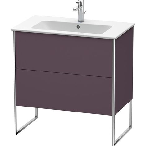 Meuble sous-vasque XSQUARE 832x810x478mm Satin aubergine