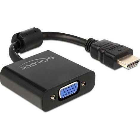 Delock adapter hdmi-a 19 pin male to vga schwarz (1/5)