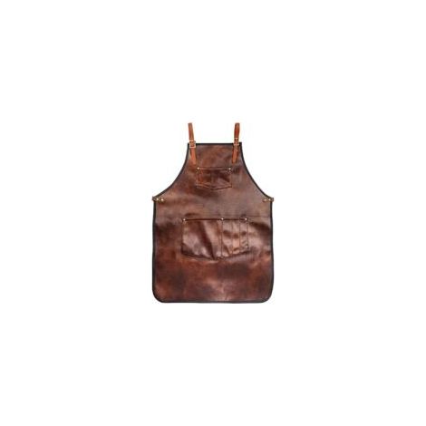 Kochschürze für Männer und Frauen, wasserdichte Lederschürze mit Taschen, Kreuzgurten für Küche, Grillen, Kochen, Friseur, Barista, Arbeitshandbuch (Stil 1), von DEBUNS - Crezuo