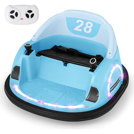 Coche de choque infantil 68 x 66 x 40 cm mando a distancia música seguridad óptima estilo moderno azul claro PP PVC 200017690 (1/2)