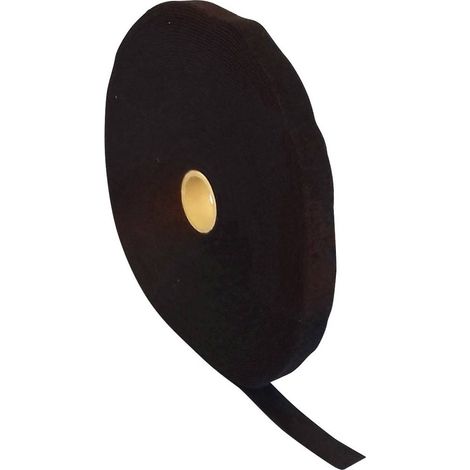 FASTECH® T0602599991125 Nastro a strappo per raggruppare Lato morbido e lato rigido (L x L) 25000 mm x 25 mm Nero 25 m (1/2)