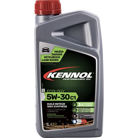 KENNOL Huile moteur 100% synthèse ECOLOGY 5W30 C1, bidon 1 litre