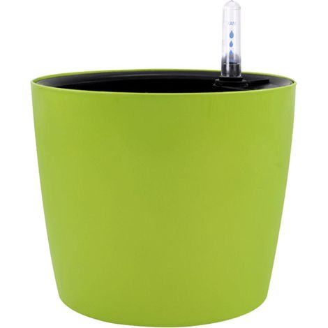 Jardinière à Arroser 7 'avec Jauge De Niveau D'eau Pot De Fleur Décoratif Vert (1/5)