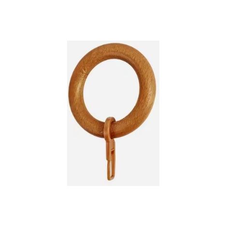 8PZ ANELLI IN LEGNO PER TENDA COL.MIELE