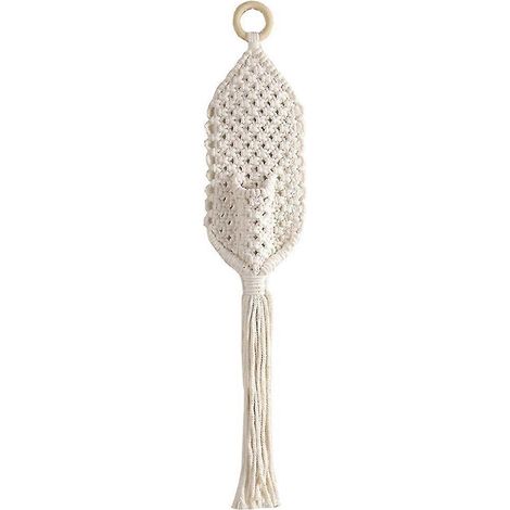 Tapisserie murale bohème à pompons, panier de fleurs en macramé, décoration murale bohème pour appartement, maison, fond de mariage, chambre, salon. (1/5)