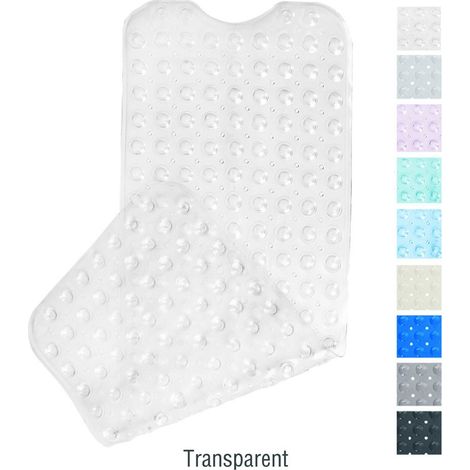 Tapis de Bain Antidérapant PVC avec Ventouses - Tapis Anti-Moisissures pour Douche et Salle de Bain (1/5)