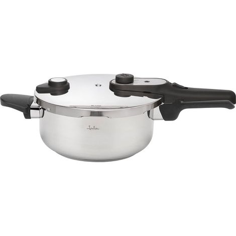 Olla a presión de acero inoxidable JATA HOGAR HOLL2224 de 4 litros, olla de cocción rápida con cierre giratorio, 3 sistemas de s (1/3)