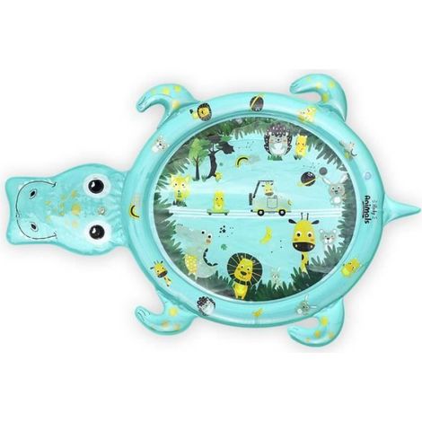 Tapis De Jeu Gonflable - PVC Recyclable Sans BPA - Pour Bébé - 120 X 80 Cm - Certifié CE EN71 (1/4)