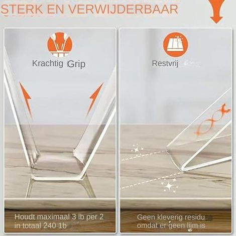 2 Stück doppelseitiges Montageband transparente multifunktionale starke Klebestreifen für Poster Fotos Teppiche Läufer und die Wandmontage im (1/4)