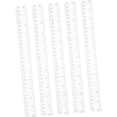 Ensemble de 5 règles transparentes en plastique Artibetter pour (1/5)