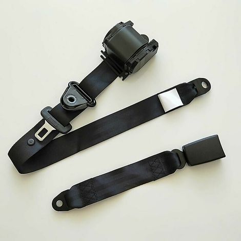 Ceinture de sécurité à trois points entièrement automatique pour camion de voiture ceinture de sécurité universelle rétractable automatique ceinture de sécurité pour conducteur (1jeu) (1/3)