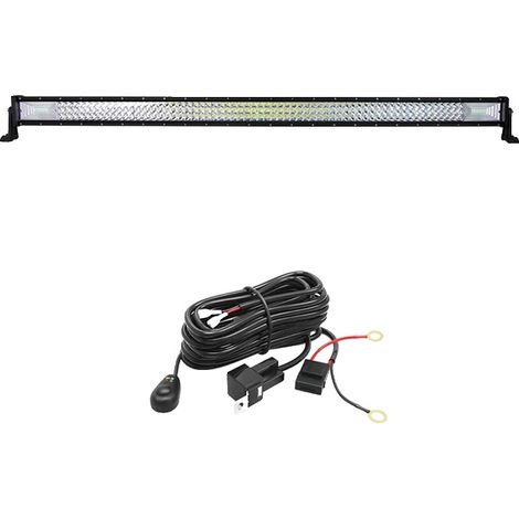 Barra de luz LED, iluminación de alto rendimiento, resistente a la intemperie, cable recto de 52 pulgadas. (1/2)