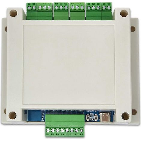 Module relais Modbus 4 canaux ESP32 avec boîtier, interface USB-C 9-24 V, RS485, Wi-Fi et Bluetooth. (1/5)