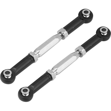 Tiges de direction en alliage d'aluminium pour voiture RC Axial 90026, Rock Racer, couleur noire (1/4)
