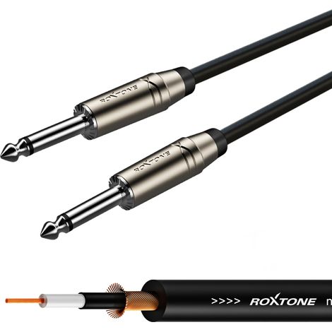 Cavo per strumenti Roxtone SGJJ100L1 con connettore Samurai Jack da 6,3 mm e lunghezza di 1 m. (1/5)